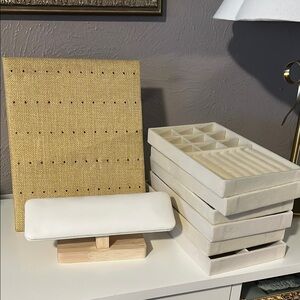 Beige Jewelry Organizer Set